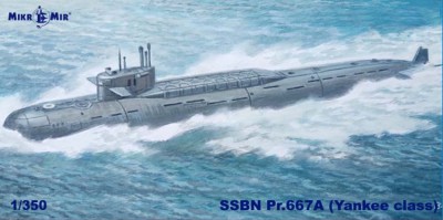 MikroMir 350-045 АПЛ Soviet SSBN Pr.667a Yankee Class 1/350