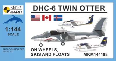 Mark 1 Model MKM-144198 DHC-6 Twin Otter On Wheels, Skis and Floats 1/144