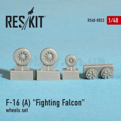 ResKit RS48-0023 F-16 (A) &quot;Fighting Falcon&quot; wheels set 1/48