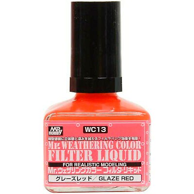 Gunze Sangyo WC13 Mr.Weathering Color Filter Liquid Glaze Red 40мл