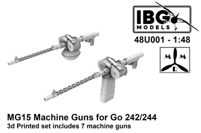 IBG Models U4801 MG15 Machine Guns for Gotha Go-242/244 1/48