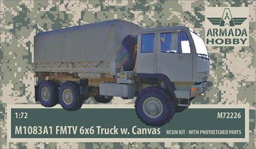Armada Hobby M72226 M1083A1 FMTV 6x6 with Canvas (resin kit&PE) 1/72