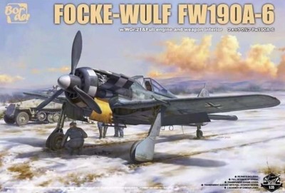 Border Model BF-003 Fw 190A-6 w/Wgr. 21 &amp; Full engine and weapons interior 1/35