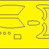 New Ware NWA-M1303 Mask MiG-21 PF ADVANCED (EDUARD) 1/72