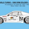 Reji Model JM427 Lancia Beta Montecarlo Turbo 1980 DRM Champ. 1/24