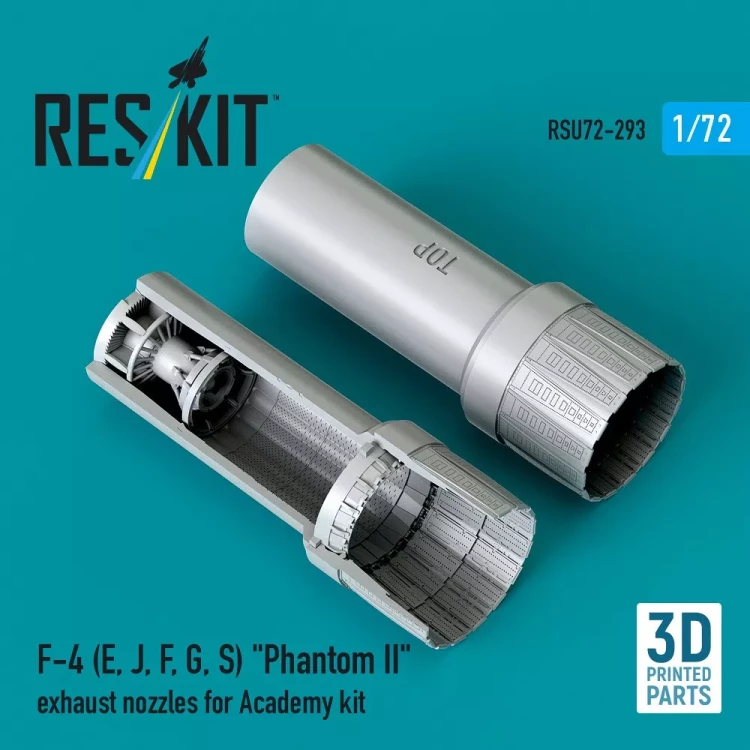 Reskit U72293 F-4 (E, J, F, G, S) 'Phantom II' exh.nozzles 1/72