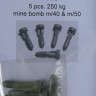 Maestro Models MMCK-4863 1/48 250kg mine bomb m/40 & m/50 (5 pcs.)