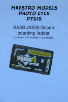 Maestro Models MMCP-7218 1/72 SAAB JAS39 Gripen boarding ladder (PE set)