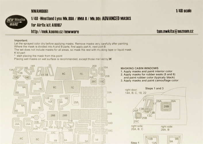 New Ware NWA-M0061 1/48 Westland Lynx Mk.88A/HMA ADVANCED (AIRFIX)