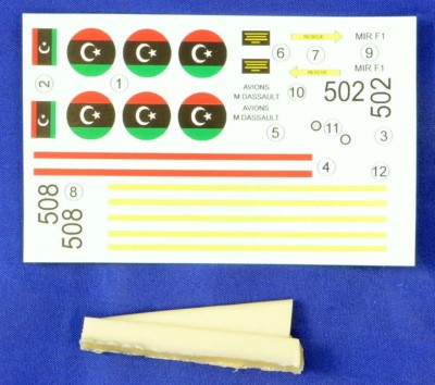 LF Model C48141 Decals Mirage F.1 ED New Libyan AF (KITTYH) 1/48