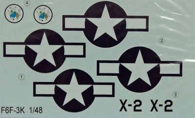 LF Model C4889 Decals F6F-3K Hellcat Drone 1/48
