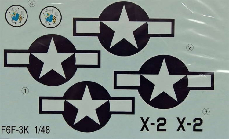 LF Model C4889 Decals F6F-3K Hellcat Drone 1/48