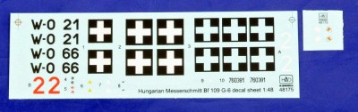 HAD 48175 Decal Messerschmitt Bf 109G-6 (3x camo) 1/48