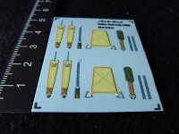 Metallic Details MDP32016 Italian seatbelts WWII (designed to be used with Special Hobby kits)[Fiat G.50bis G.50B G-55-II G.50bis/G.50bis/N](3d-printed) 1/32