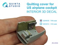 Quinta Studio QD48439 Стеганая обивка для кабин самолетов США (для всех моделей) 1/48