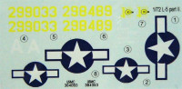 LF Model C7276 Decals Stinson L-5/OY-1 USAF Part II. (AZ) 1/72