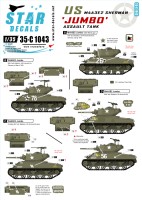Star Decals 35-C1043 U.S. M4A3E2 Sherman Jumbo Assault Tank 1/35