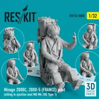 Reskit F32008 Mirage 2000C,2000-5 FRANCE pilot sitting 1/32