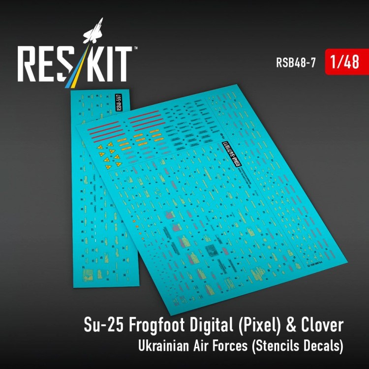 Reskit RSB48007 Su-25 Frogfoot Digital (Pixel)& Clover Ukr.AF 1/48