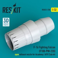 Reskit RSU32-238 F-16 Fight.Falcon (F100-PW-220) exhaust (ACA) 1/32