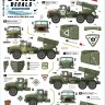 Star Decals 35-C1411 War in Ukraine # 19. BM-21 Grad 122 mm rocket launcher. Russian and Donetsk BM-21 in 2022-23 1/35