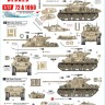 Star Decals 72-A1060 Israeli AFVs # 5 1960 and Six-Day War markings. M50 Super Sherman. M50 Command Tank on M4A4 hull. M50 on M4A1, M4A3 and M4A4 hulls 1/72