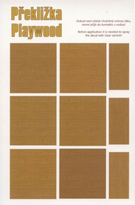 Peewit D74005 1/72 Decal Plywood - beech