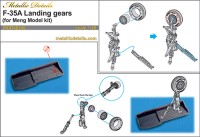 Metallic Details MDR48246 Lockheed-Martin F-35A Lightning II landing gears 3d-printed  1/48