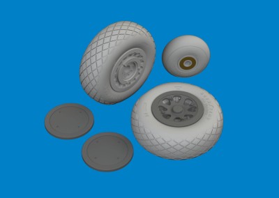 Eduard 6481127 BRASSIN DB-7B Boston III wheels (HKM) 1/48