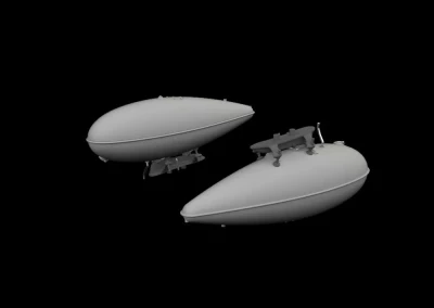 Eduard 6481005 BRASSIN P-51B/C 75gal drop tank early PRINT 1/48