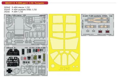Eduard BIG33112 1/32 P-40N part I (TRUMP)