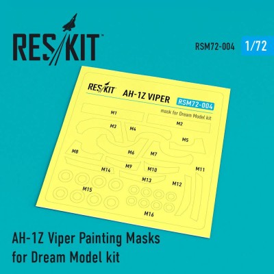 Reskit RSM72-0004 AH-1Z Viper Painting Masks (DREAMMODEL) 1/72