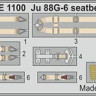 Eduard FE1100 1/48 Ju 88G-6 seatbelts STEEL (DRAG)