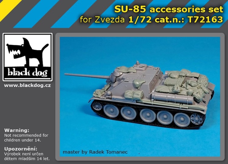 Black Dog T72163 SU-85 accessories set (designed to be used with Zvezda kits) 1/72