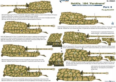 Colibri decals 35024 Sd.Kfz. 184 &quot;Ferdinand&quot; Part II Pz.Jg.Abt. 6551/35