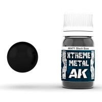 AK Interactive AK-00471 Акриловый металлик XTREME METAL Чёрная база 30 мл