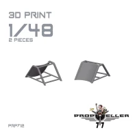 77Propeller 77PRP712 Wheel Chocks for He 111, Ju 88, Bf 110 (2x) 1/48