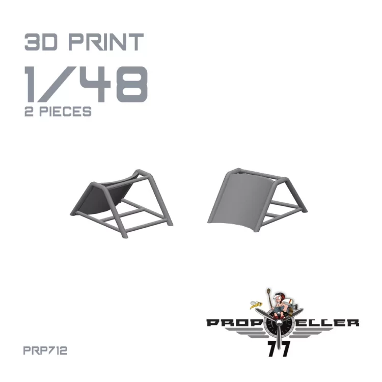77Propeller 77PRP712 Wheel Chocks for He 111, Ju 88, Bf 110 (2x) 1/48