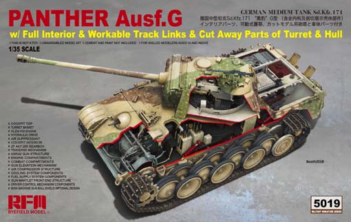 RFM 5019 Panther Ausf.G с интерьером 1/35