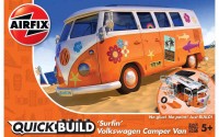 Airfix J6032 VW Camper Van Surfin' QUICK BUILD No Glue! - No paint! - Just BUILD!