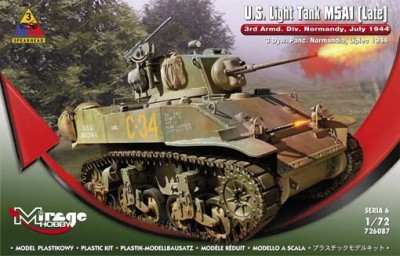 Mirage 726087 M5A1 (Pozny) '3 Dyw. Panc. Normandia, Lipiec 1944' 1/72