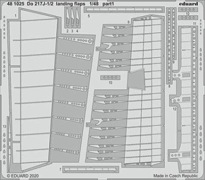 Eduard 481025 SET Do 217J-1/2 landing flaps (ICM)