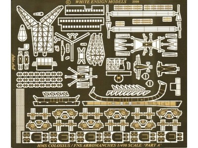 White Ensign Models PE 4011 COLOSSUS-CLASS CARRIERS (inc. Arromanche) 1/400