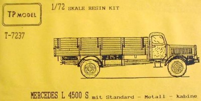 TP Model T-7237 Mercedes L4500S Met.Cab 1/72