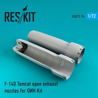 Reskit RSU72-0074 F-14D Tomcat open exhaust nozzles (G.W.H.) 1/72