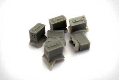 Zebrano ZA35239 Короб для пулеметной ленты 12,7 мм (США современный) 6 шт. 1/35