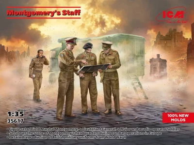 ICM 35617 Montgomery's Staff (4 fig.) 1/35