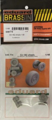 Eduard 648774 BRASSIN EA-18G wheels (MENG) 1/48