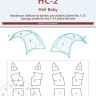 Peewit M72333 Canopy mask HC-2 Heli Baby (Sabre kits) 1/72