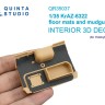 Quinta studio QR35037 Коврик напольный и брызговики для модели КрАЗ-6322 (HobbyBoss)  1/35